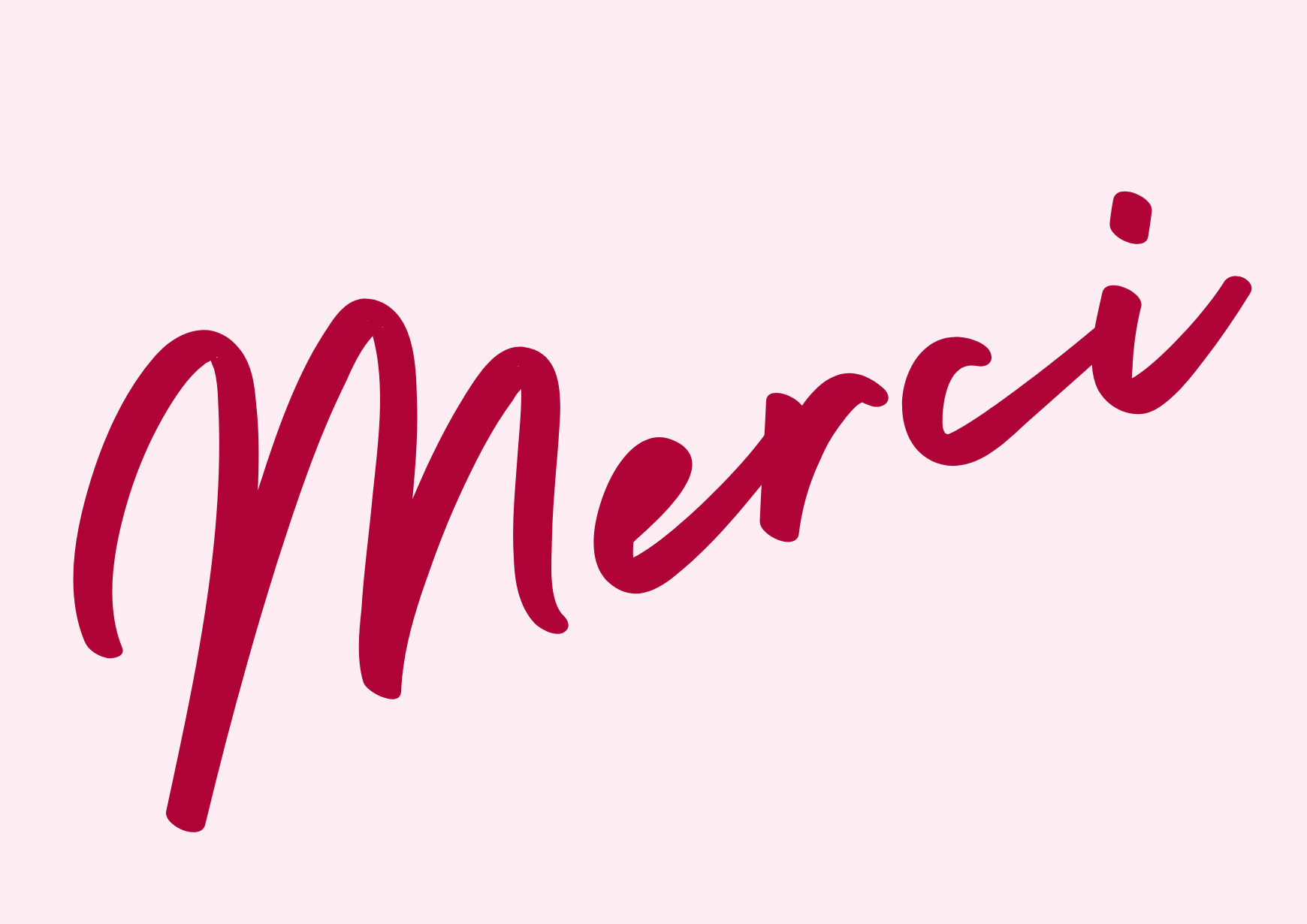 Greeting card - Merci