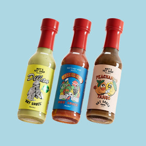 Mild to Wild Hot Sauce Gift Box + Flowers