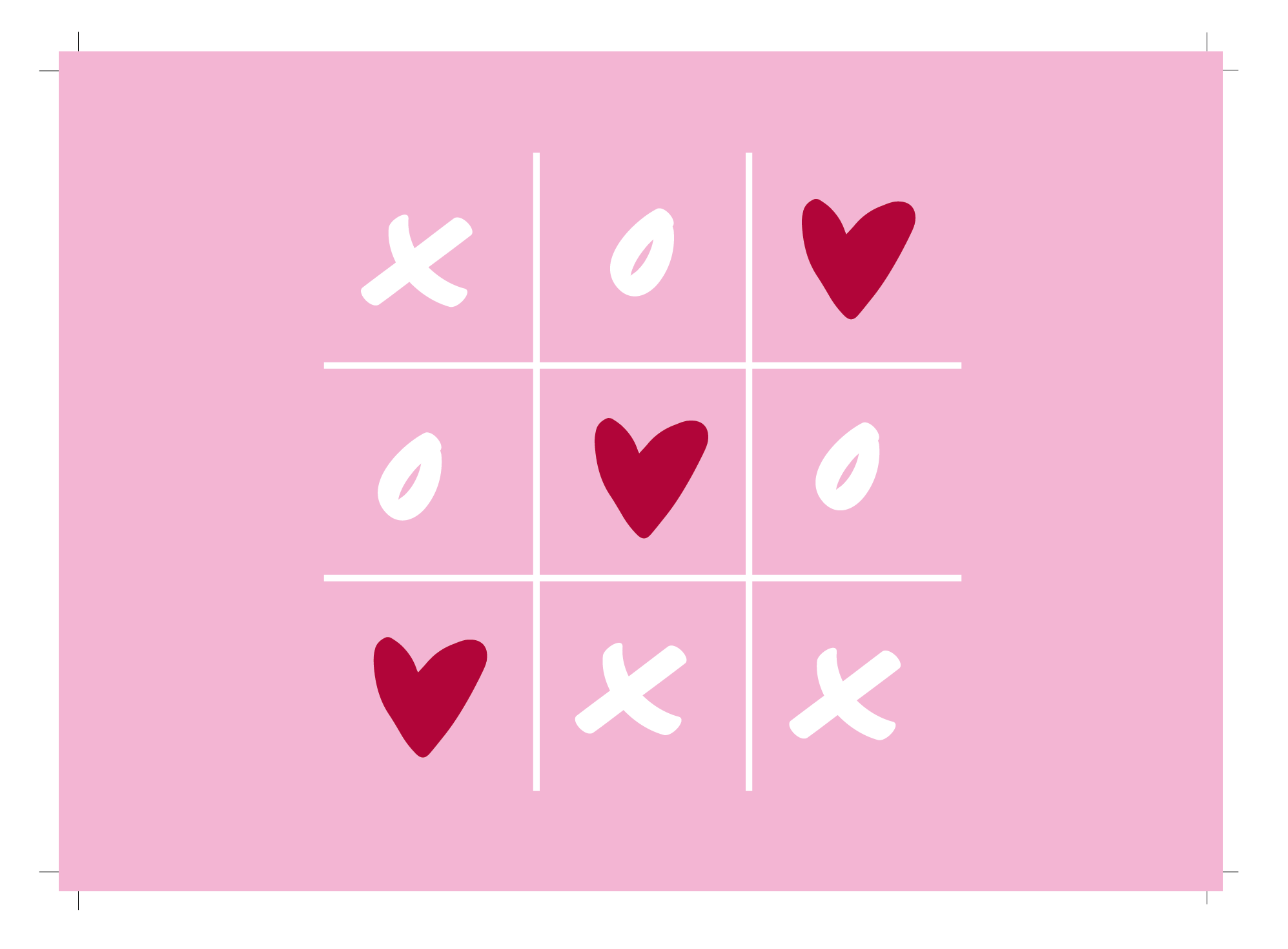 Greeting Card - Naughts and Crosses