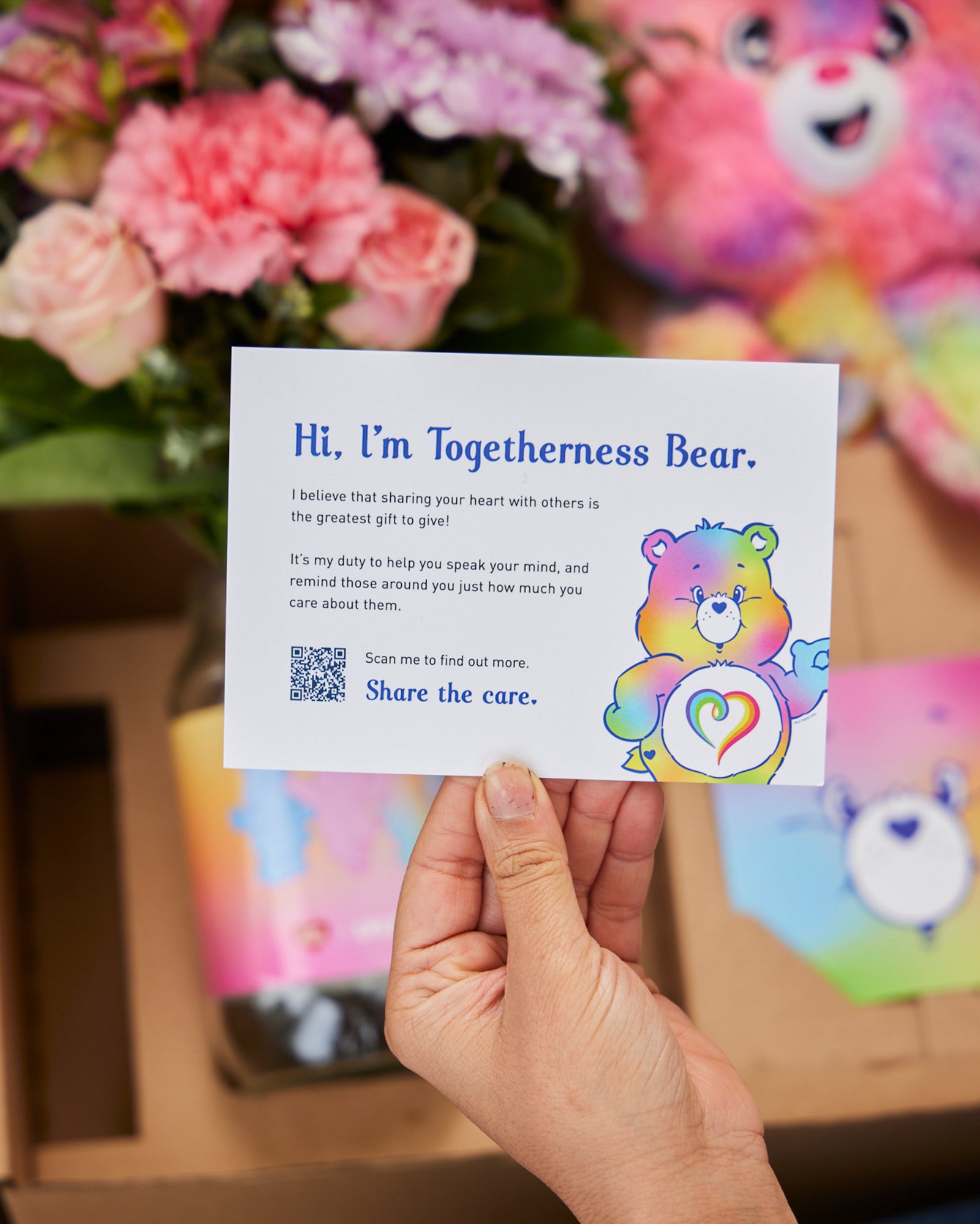 Togetherness Care Bear + Flowers