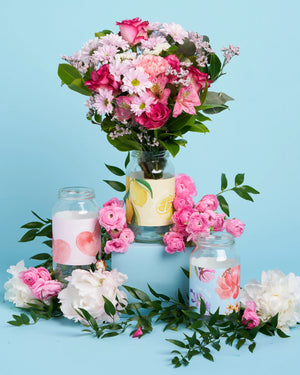 Love & Lemons Flower Jar